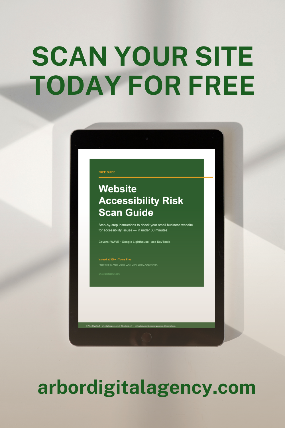Free Website Accessibility Risk Scan Guide